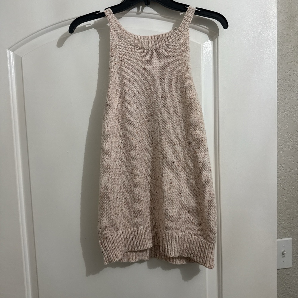 LOFT Women's Beige Knit Sweater